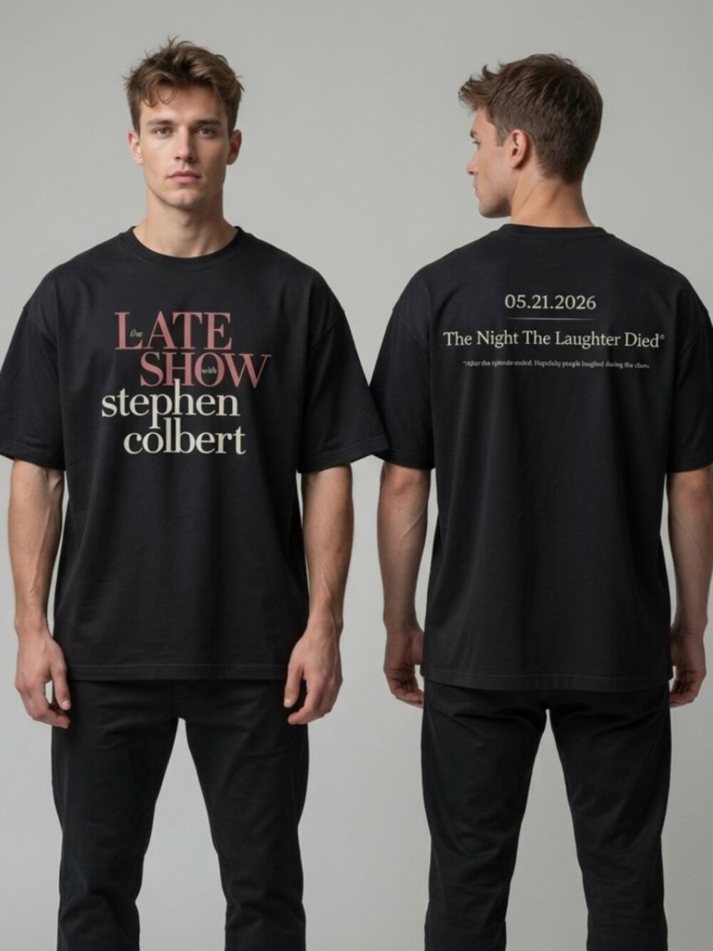 Vintage Stephen Colbert Late Show Graphic Tee Y2K Comedy Streetwear